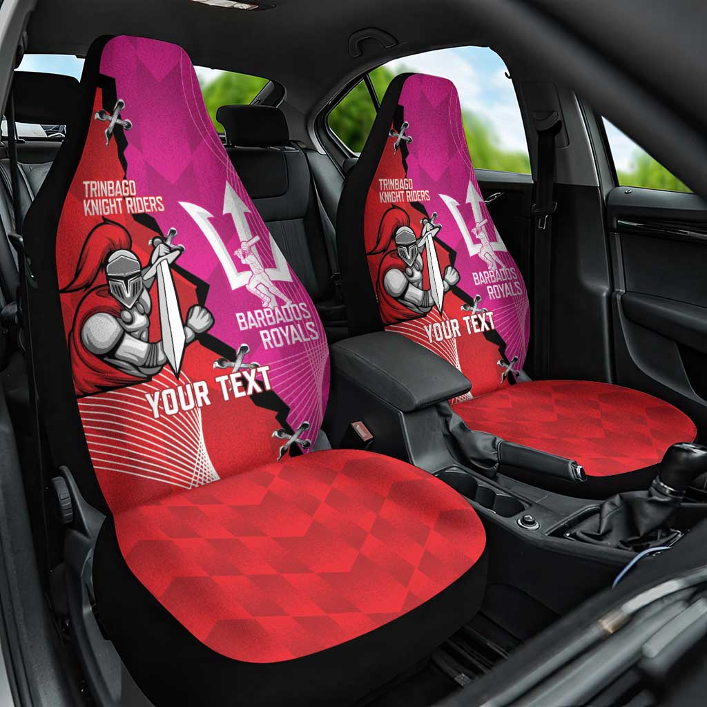 Barbados and Trinbago Cricket Personalized Car Seat Cover Royals Knight Riders Together - Wonder Print Shop