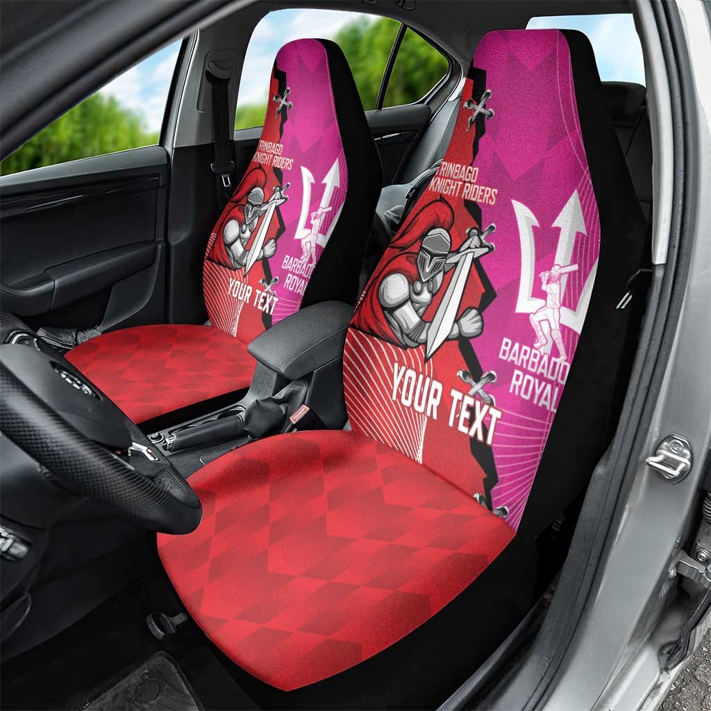 Barbados and Trinbago Cricket Personalized Car Seat Cover Royals Knight Riders Together - Wonder Print Shop