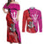 Barbados and Trinbago Cricket Personalized Couples Matching Off Shoulder Maxi Dress and Long Sleeve Button Shirt Royals Knight Riders Together - Wonder Print Shop