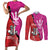Barbados and Trinbago Cricket Personalized Couples Matching Short Sleeve Bodycon Dress and Long Sleeve Button Shirt Royals Knight Riders Together - Wonder Print Shop