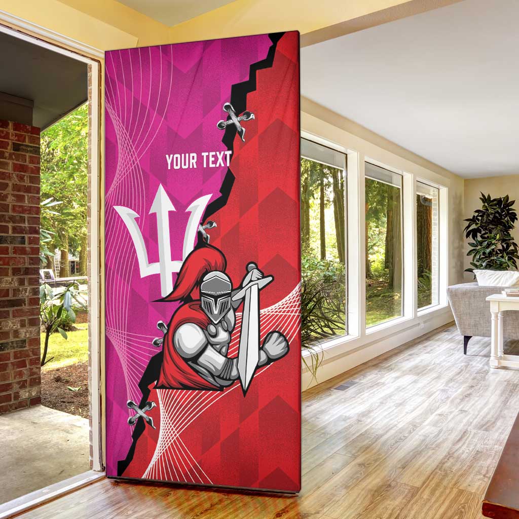 Barbados and Trinbago Cricket Personalized Door Cover Royals Knight Riders Together - Wonder Print Shop