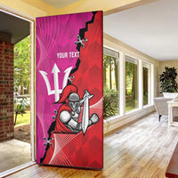 Barbados and Trinbago Cricket Personalized Door Cover Royals Knight Riders Together - Wonder Print Shop