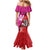Barbados and Trinbago Cricket Personalized Family Matching Mermaid Dress and Hawaiian Shirt Royals Knight Riders Together - Wonder Print Shop