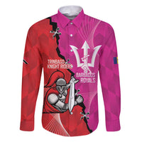 Barbados and Trinbago Cricket Personalized Family Matching Puletasi and Hawaiian Shirt Royals Knight Riders Together - Wonder Print Shop