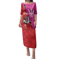 Barbados and Trinbago Cricket Personalized Family Matching Puletasi and Hawaiian Shirt Royals Knight Riders Together - Wonder Print Shop