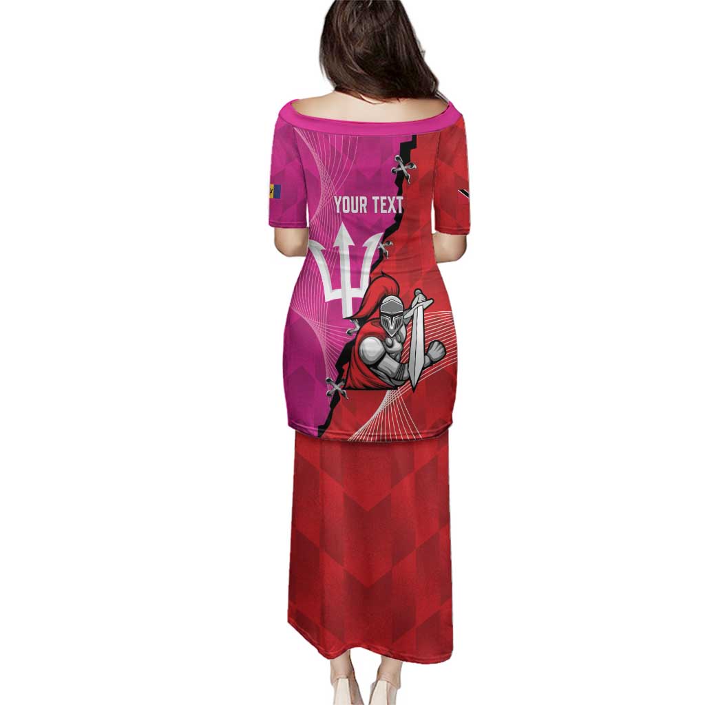 Barbados and Trinbago Cricket Personalized Family Matching Puletasi and Hawaiian Shirt Royals Knight Riders Together - Wonder Print Shop