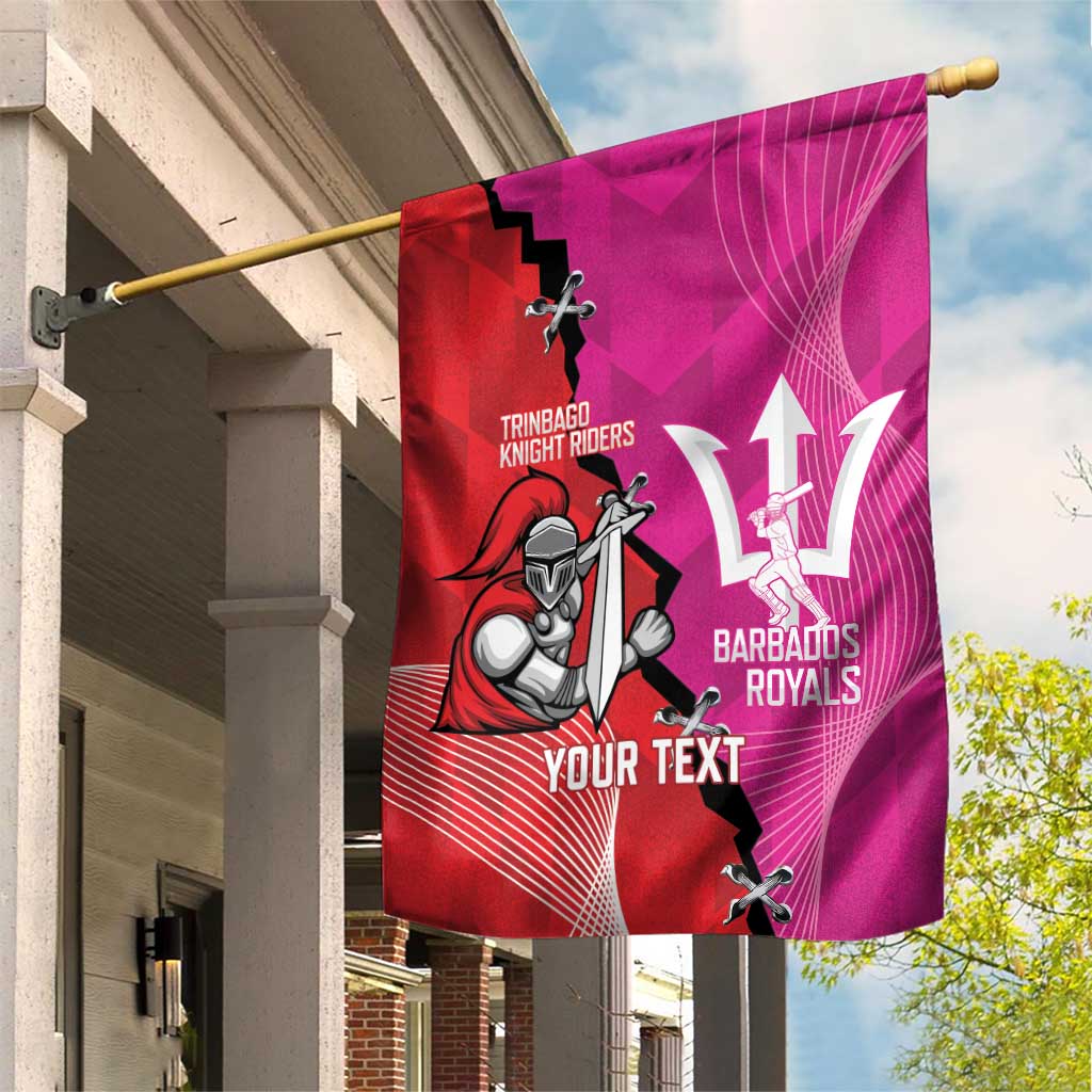 Barbados and Trinbago Cricket Personalized Garden Flag Royals Knight Riders Together - Wonder Print Shop