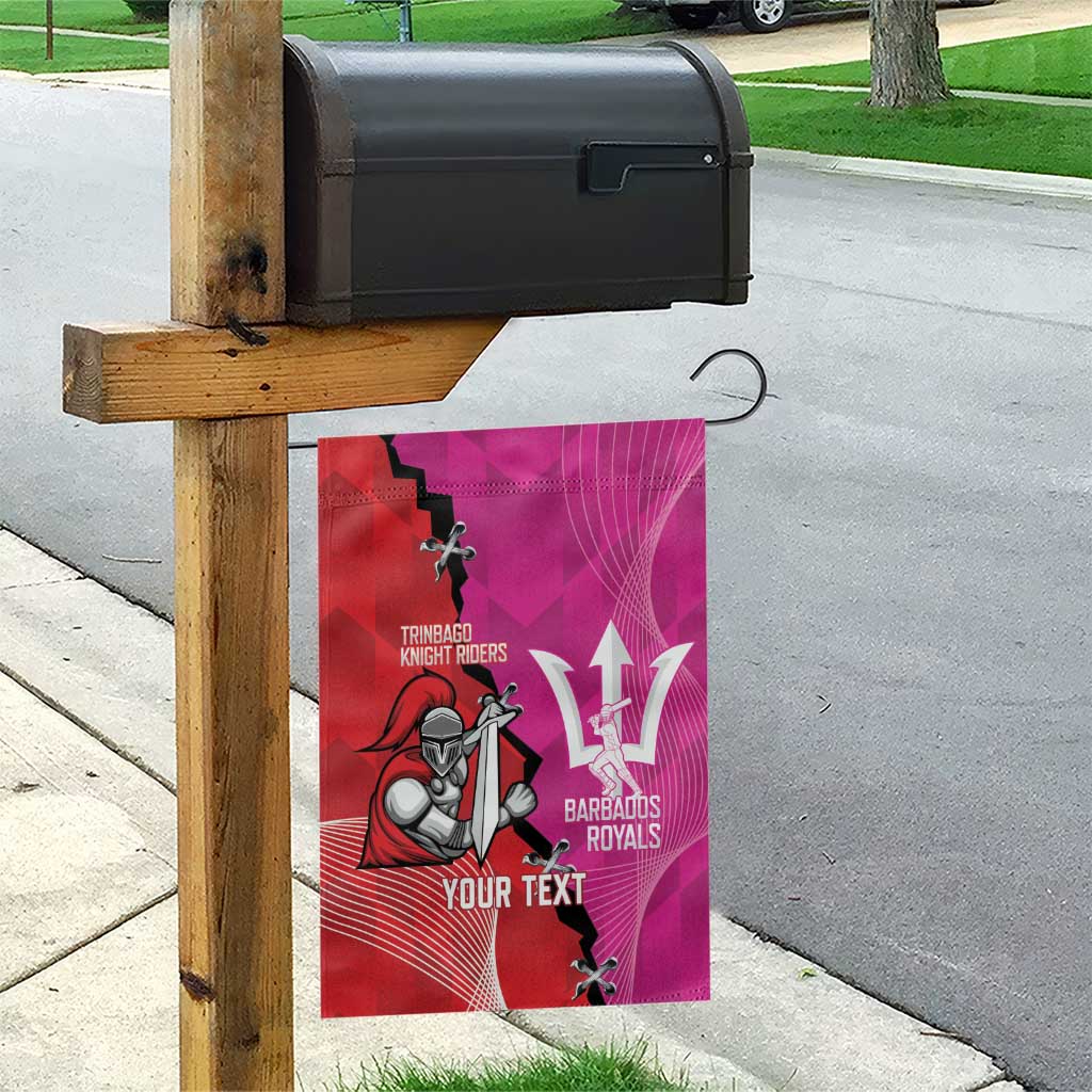 Barbados and Trinbago Cricket Personalized Garden Flag Royals Knight Riders Together - Wonder Print Shop