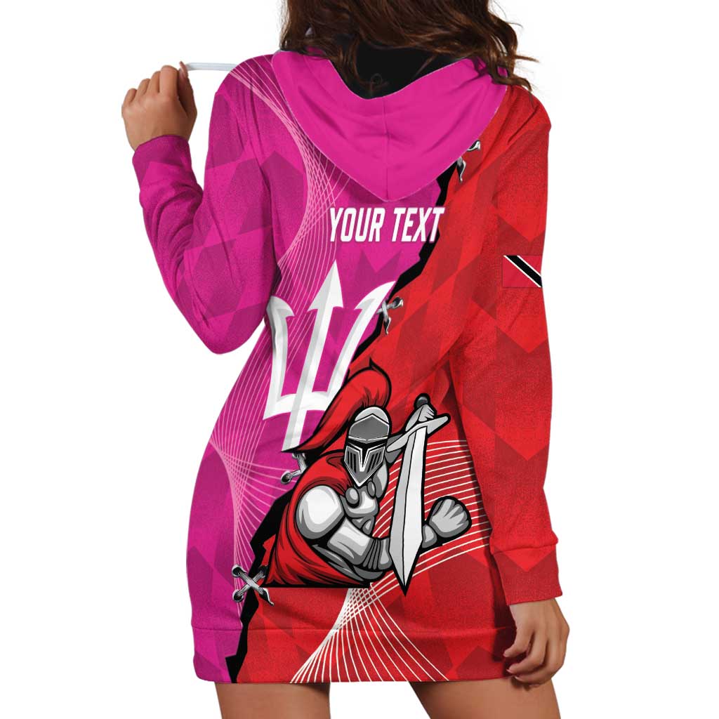 Barbados and Trinbago Cricket Personalized Hoodie Dress Royals Knight Riders Together - Wonder Print Shop