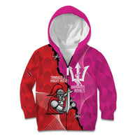 Barbados and Trinbago Cricket Personalized Kid Hoodie Royals Knight Riders Together - Wonder Print Shop