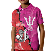 Barbados and Trinbago Cricket Personalized Kid Polo Shirt Royals Knight Riders Together - Wonder Print Shop