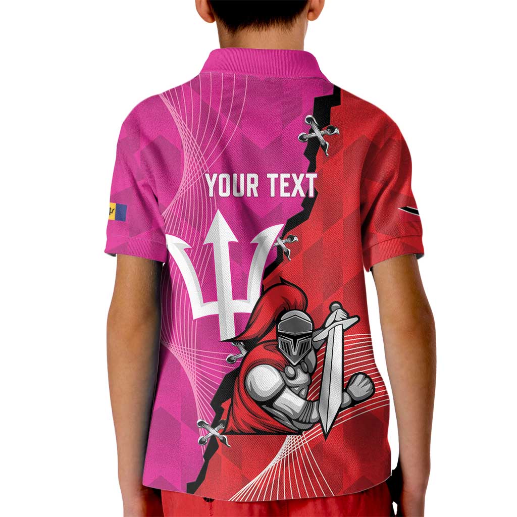 Barbados and Trinbago Cricket Personalized Kid Polo Shirt Royals Knight Riders Together - Wonder Print Shop