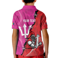 Barbados and Trinbago Cricket Personalized Kid Polo Shirt Royals Knight Riders Together - Wonder Print Shop