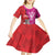 Barbados and Trinbago Cricket Personalized Kid Short Sleeve Dress Royals Knight Riders Together - Wonder Print Shop