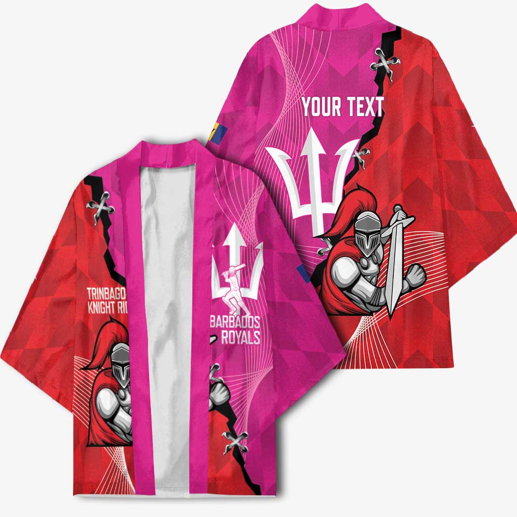 Barbados and Trinbago Cricket Personalized Kimono Royals Knight Riders Together - Wonder Print Shop