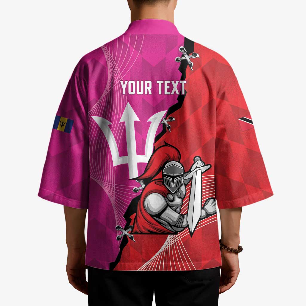 Barbados and Trinbago Cricket Personalized Kimono Royals Knight Riders Together - Wonder Print Shop