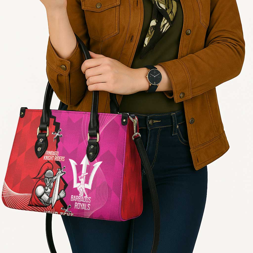Barbados and Trinbago Cricket Personalized Leather Bag Royals Knight Riders Together - Wonder Print Shop