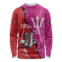 Barbados and Trinbago Cricket Personalized Long Sleeve Shirt Royals Knight Riders Together - Wonder Print Shop