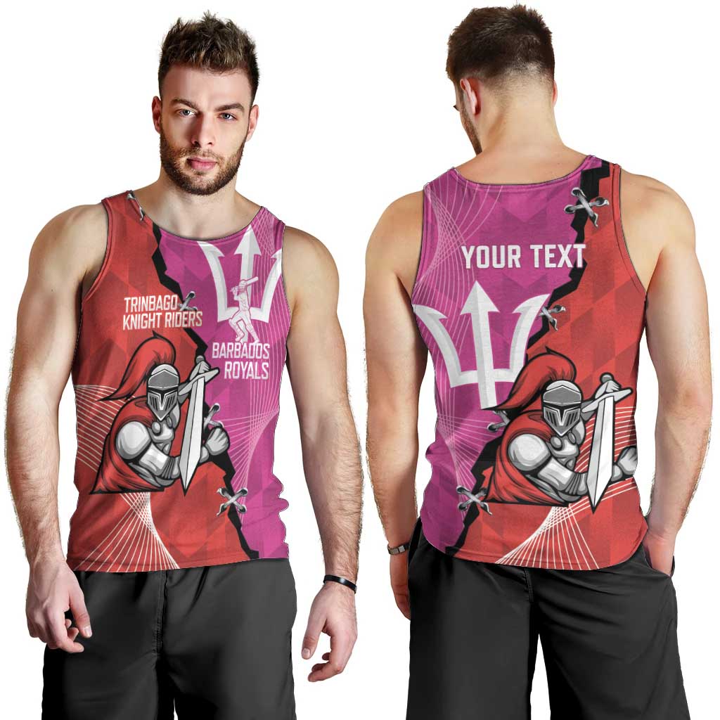 Barbados and Trinbago Cricket Personalized Men Tank Top Royals Knight Riders Together - Wonder Print Shop