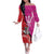 Barbados and Trinbago Cricket Personalized Off The Shoulder Long Sleeve Dress Royals Knight Riders Together - Wonder Print Shop