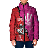 Barbados and Trinbago Cricket Personalized Padded Jacket Royals Knight Riders Together - Wonder Print Shop