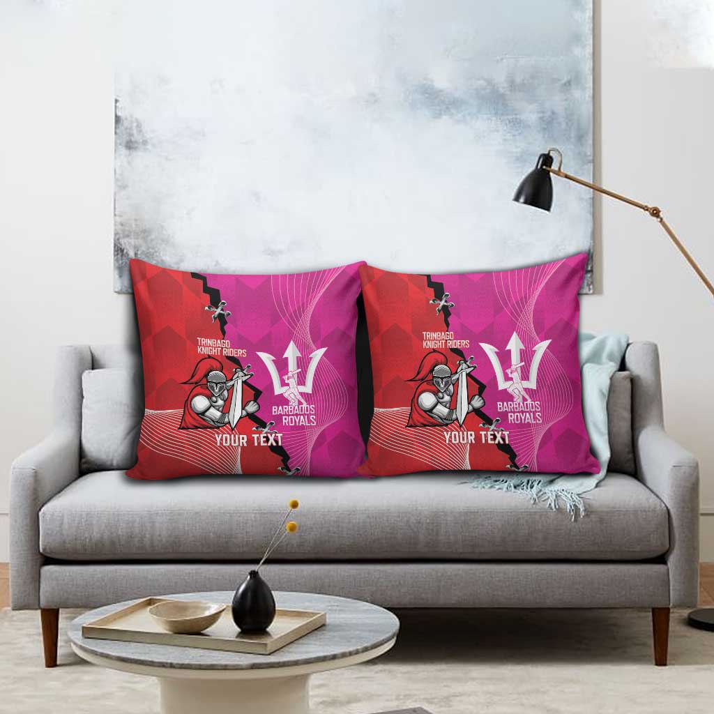 Barbados and Trinbago Cricket Personalized Pillow Cover Royals Knight Riders Together - Wonder Print Shop