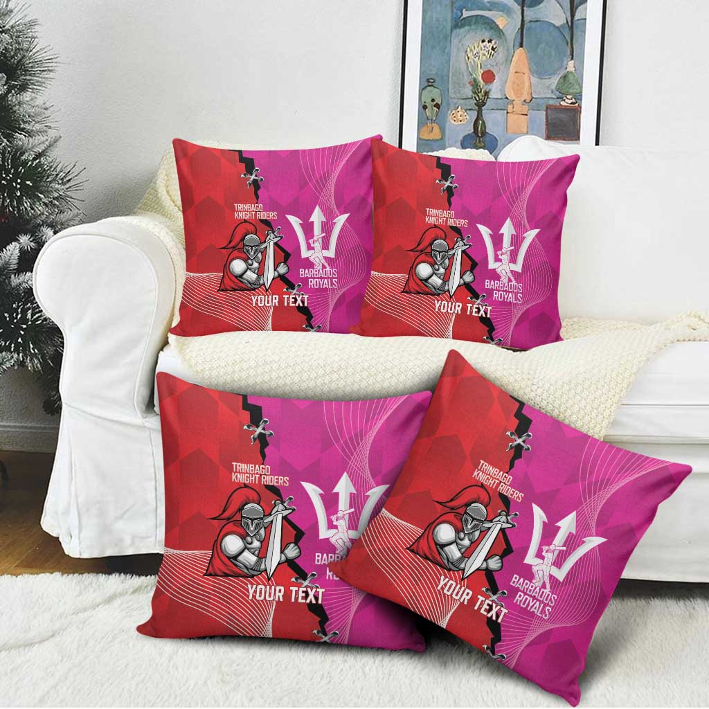 Barbados and Trinbago Cricket Personalized Pillow Cover Royals Knight Riders Together - Wonder Print Shop