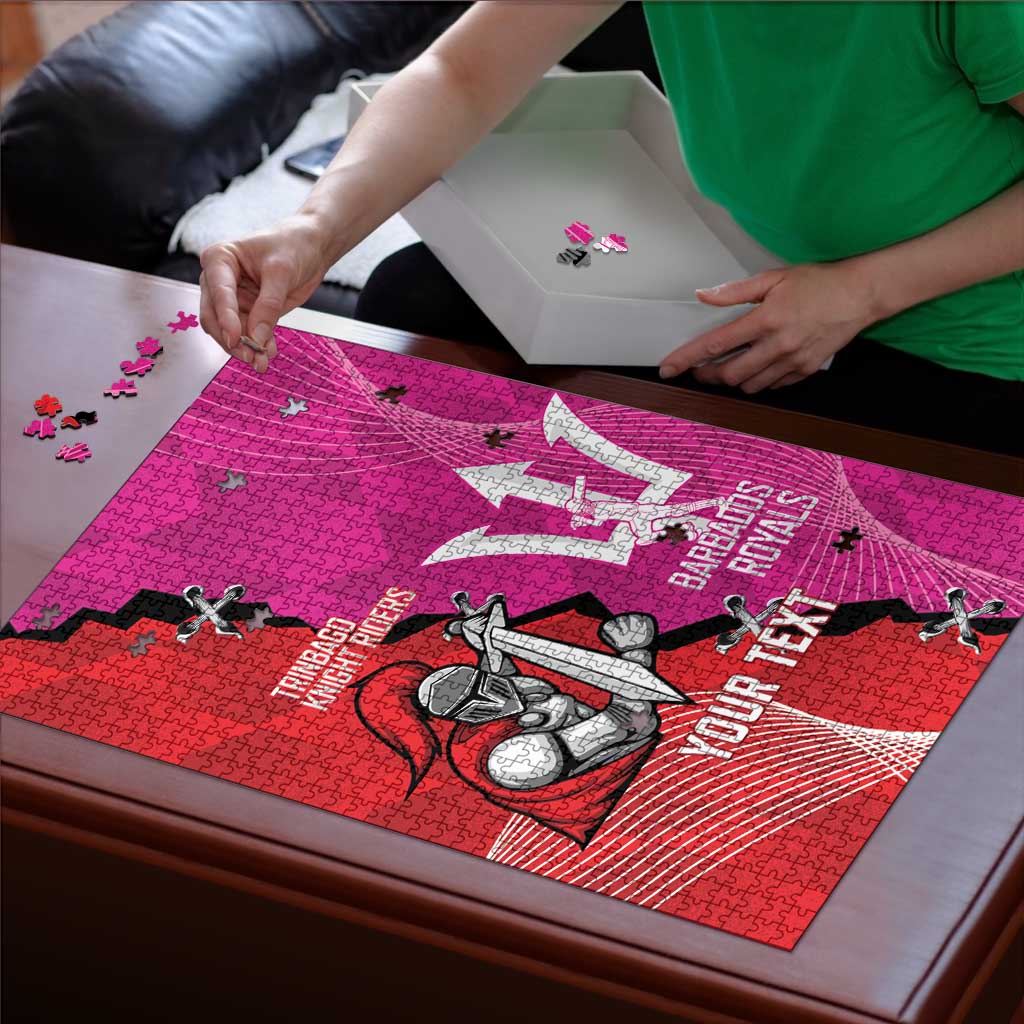 Barbados and Trinbago Cricket Personalized Puzzle Royals Knight Riders Together - Wonder Print Shop