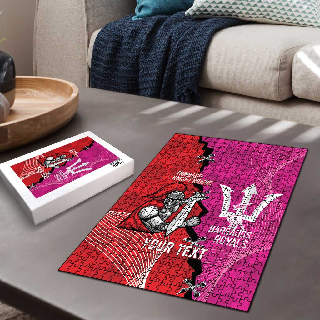 Barbados and Trinbago Cricket Personalized Puzzle Royals Knight Riders Together - Wonder Print Shop
