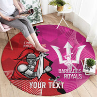 Barbados and Trinbago Cricket Personalized Round Carpet Royals Knight Riders Together - Wonder Print Shop