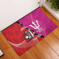 Barbados and Trinbago Cricket Personalized Rubber Doormat Royals Knight Riders Together - Wonder Print Shop