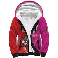 Barbados and Trinbago Cricket Personalized Sherpa Hoodie Royals Knight Riders Together - Wonder Print Shop