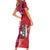 Barbados and Trinbago Cricket Personalized Short Sleeve Bodycon Dress Royals Knight Riders Together - Wonder Print Shop