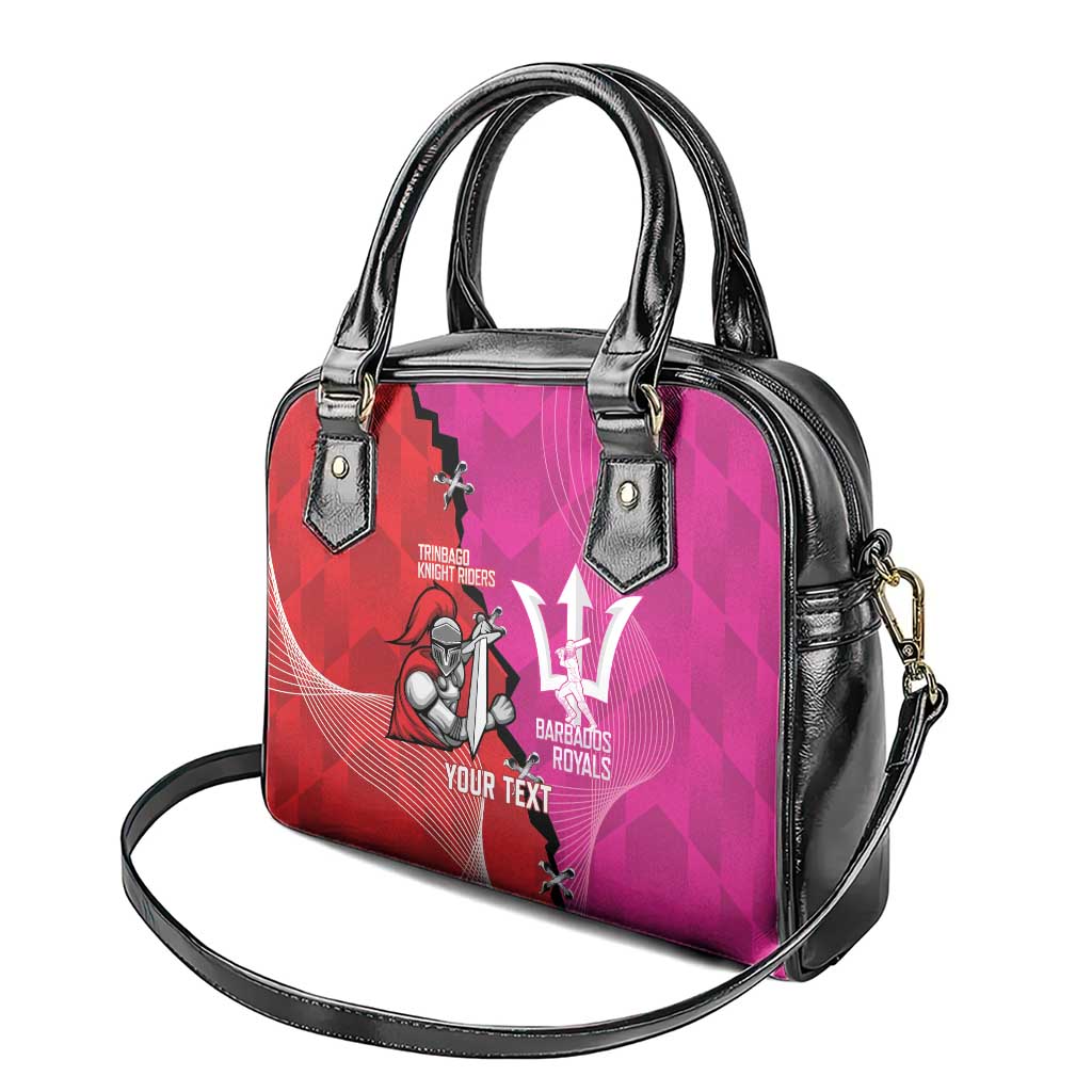 Barbados and Trinbago Cricket Personalized Shoulder Handbag Royals Knight Riders Together - Wonder Print Shop