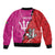 Barbados and Trinbago Cricket Personalized Sleeve Zip Bomber Jacket Royals Knight Riders Together - Wonder Print Shop