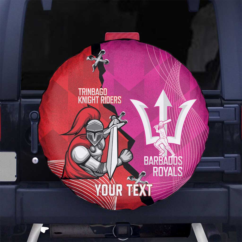 Barbados and Trinbago Cricket Personalized Spare Tire Cover Royals Knight Riders Together - Wonder Print Shop