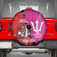 Barbados and Trinbago Cricket Personalized Spare Tire Cover Royals Knight Riders Together - Wonder Print Shop