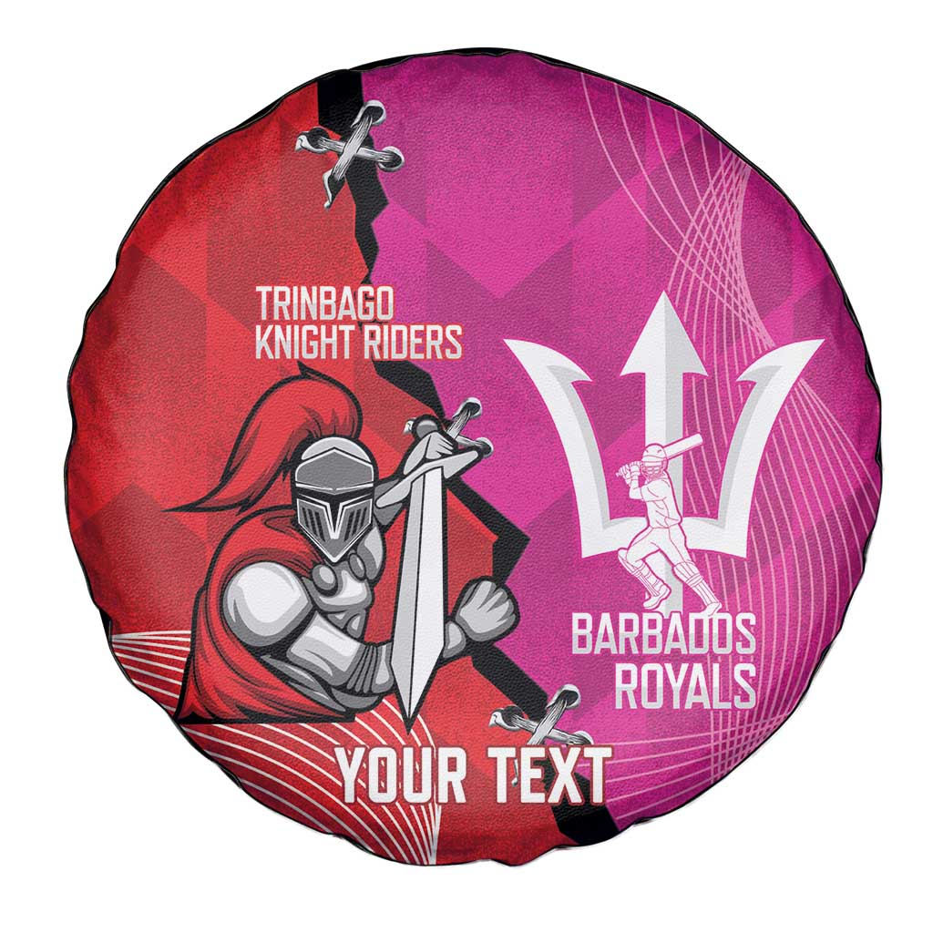 Barbados and Trinbago Cricket Personalized Spare Tire Cover Royals Knight Riders Together - Wonder Print Shop