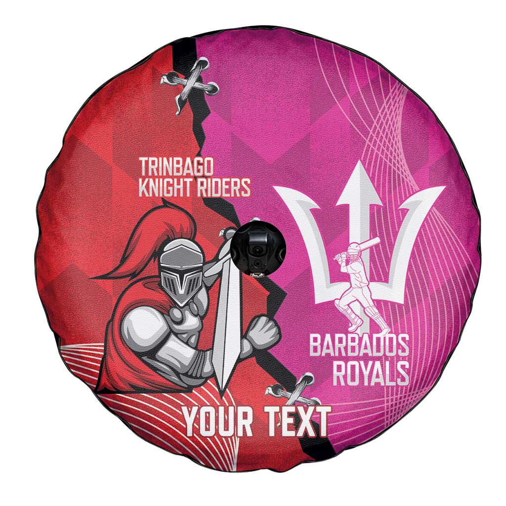 Barbados and Trinbago Cricket Personalized Spare Tire Cover Royals Knight Riders Together - Wonder Print Shop