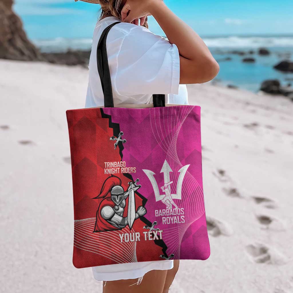 Barbados and Trinbago Cricket Personalized Tote Bag Royals Knight Riders Together - Wonder Print Shop