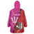 Barbados and Trinbago Cricket Personalized Wearable Blanket Hoodie Royals Knight Riders Together - Wonder Print Shop