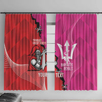 Barbados and Trinbago Cricket Personalized Window Curtain Royals Knight Riders Together - Wonder Print Shop