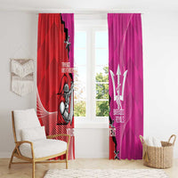 Barbados and Trinbago Cricket Personalized Window Curtain Royals Knight Riders Together - Wonder Print Shop