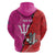 Barbados and Trinbago Cricket Personalized Zip Hoodie Royals Knight Riders Together - Wonder Print Shop