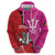 Barbados and Trinbago Cricket Personalized Zip Hoodie Royals Knight Riders Together - Wonder Print Shop