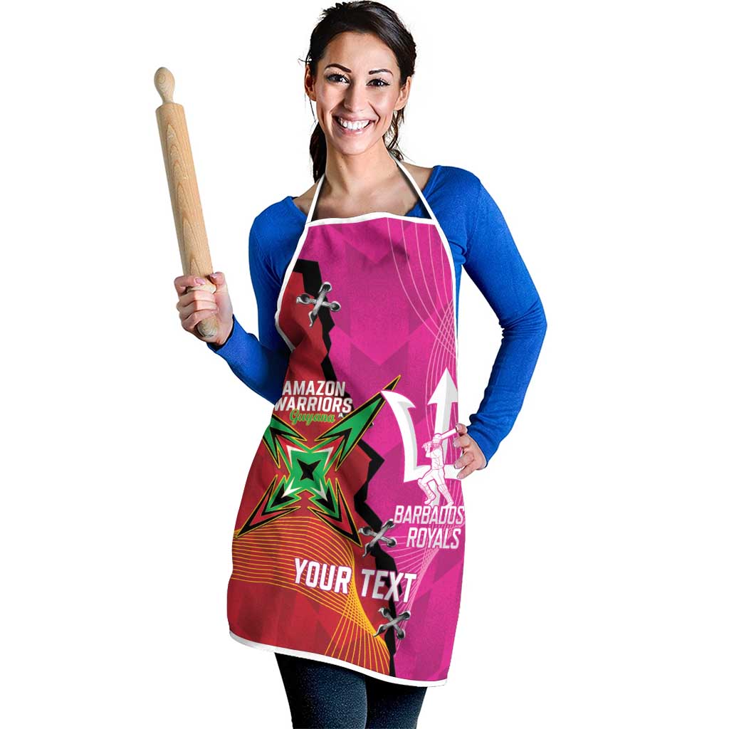 Barbados and Guyana Cricket Personalized Apron Royals Amazon Warriors Together - Wonder Print Shop