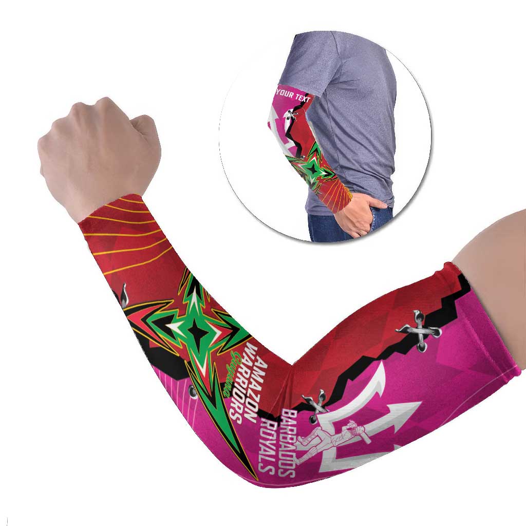 Barbados and Guyana Cricket Personalized Arm Sleeves Royals Amazon Warriors Together - Wonder Print Shop