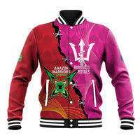 Barbados and Guyana Cricket Personalized Baseball Jacket Royals Amazon Warriors Together - Wonder Print Shop
