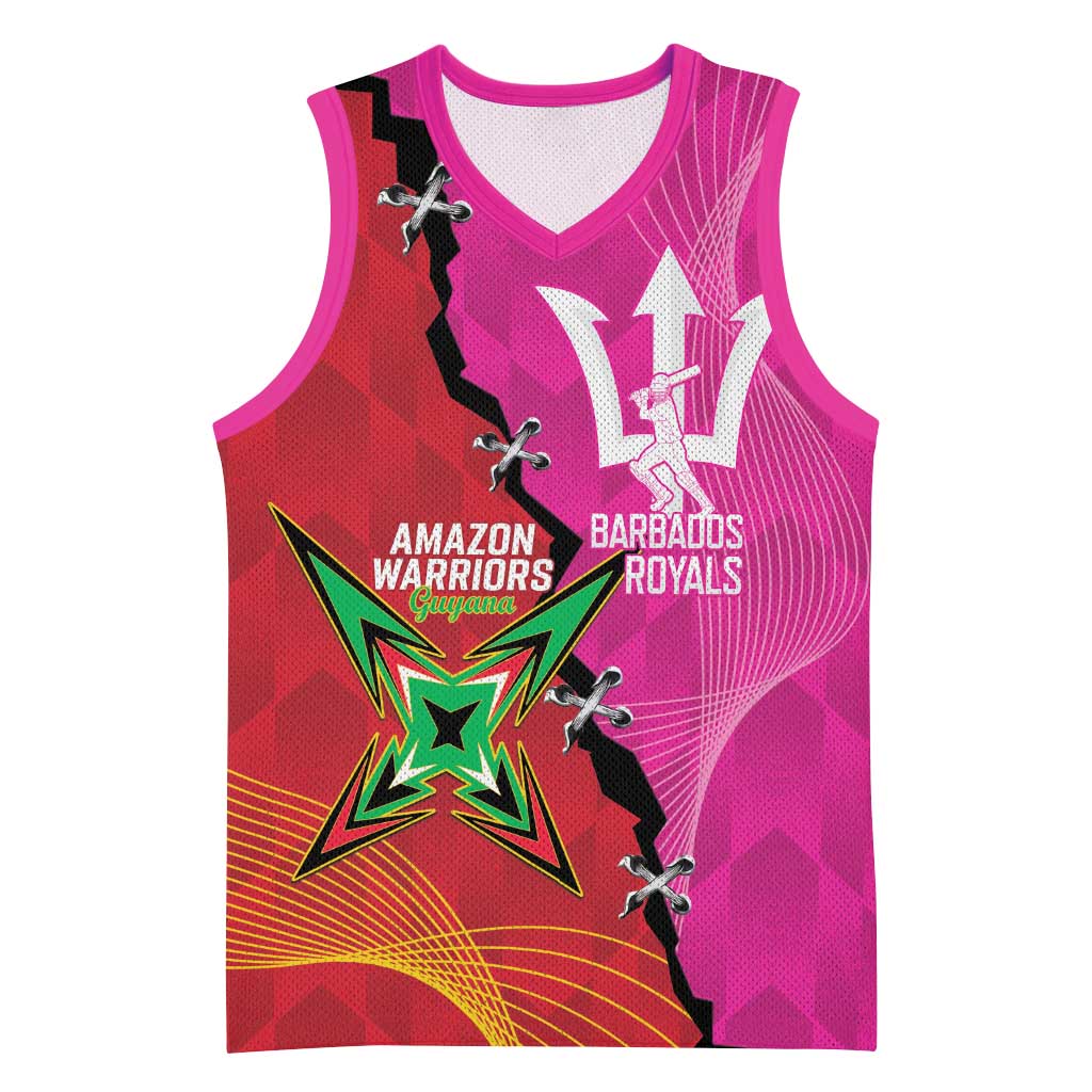 Barbados and Guyana Cricket Personalized Basketball Jersey Royals Amazon Warriors Together - Wonder Print Shop