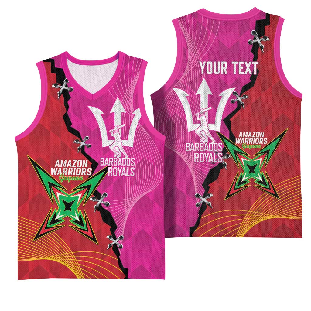 Barbados and Guyana Cricket Personalized Basketball Jersey Royals Amazon Warriors Together - Wonder Print Shop